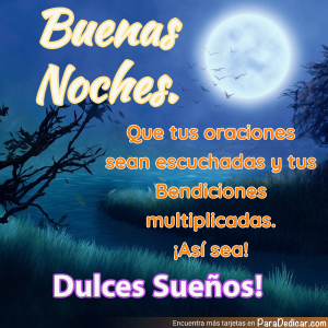 Mensaje de Buenas Noches: Oraciones y Bendiciones