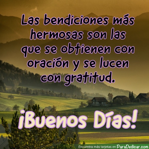 Las Bendiciones Más Hermosas: Oración y Gratitud