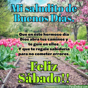 Mi Saludito De Buenos Días: Mensaje De Amor Y Esperanza